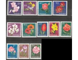 Polsko 1964 Květiny, Michel č.1541-52 **