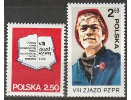 Polsko 1980 Sjezd komunistů, Michel č.2672-3 **