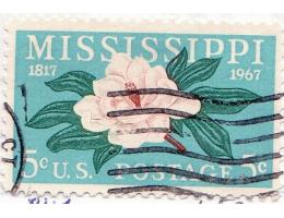 USA o Mi.0938 100 let státu Mississippi, flora /K