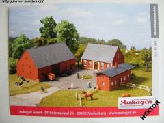 Samolepka stavebnice domečku Auhagen - koňské stáje *296