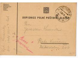Dopisnice raz.polní pošta č.17 r.1938  O4/372