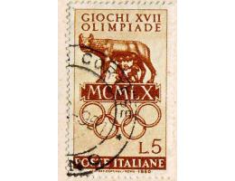 Itálie 1960 OH Řím, vlčice kojící Romula Rema, Michel č.1064
