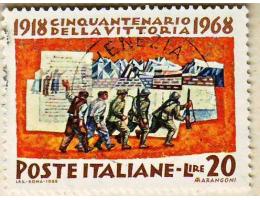 Itálie 1968 50. Výročí vítězství v I. Světové válce, Michel 