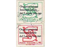 Itálie 1969 Mezinárodní organizace práce, Michel č.1299-300