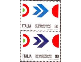 Itálie 1970 50. výročí prvního letu Řím-Tokio, Michel č.1307