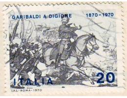 Itálie 1970 Giuseppe Garibaldi v bitvě, Michel č.1317 raz.