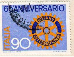 Itálie 1970 Rotary Club International, Michel č.1322 raz.
