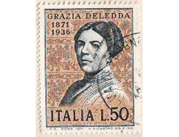 Itálie 1971 Grazia Deledda, básnířka, Michel č.1346 raz.