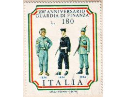 Itálie 1974 Uniformy policie, Michel č.1450 raz.