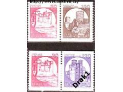 Itálie 1980 Hrady, svitkové známky, Michel č.1725-7 2 spojk