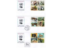 OSN 2001 Chráněná fauna, Michel č.OSN US 856-9 Švýc.409-12 R