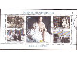 Švédsko 1981 Dějiny švédského filmu, Michel č.Bl.9 raz.