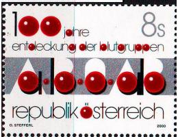 Rakousko 2000 Krevní skupiny, Michel č.2322 **