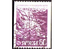 Švédsko 1965 100 let UIT, antény, Michel č.534C raz.