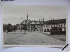 Hořovice náměstí obchody hotel U Zeleného stromu - MF