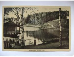 Německý Brod městské sady starý most jezero - 1933 MF