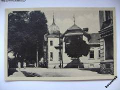 České Velenice dům vila - kupole, park ulice - 1946 MF