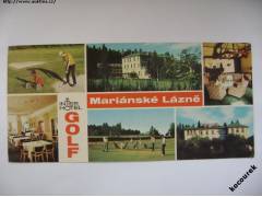 Mariánské Lázně Intehotel GOLF interiér, hřiště 1984 Orbis