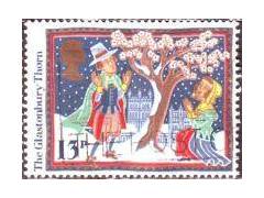 Velká Británie 1986 Vánoční legenda, kvetoucí strom, Michel