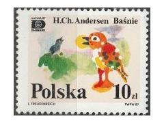 Polsko 1987 H.K. Andersen - kuře a ptáček, Michel č.3126 **