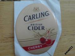 (999) hrubá plastová samolepka na pípu - Carling Cider