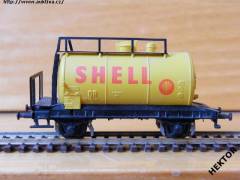 Model 2osé cisterny typu Zw52, SHELL, DR (ŐBB), žlutý *84