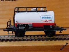 Model 2osé cisterny, MOBIL, SJ, bílý/červený *117