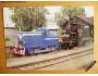 Pohlednice diesel.loko T211.0741 a parního válce MAMUT *2937