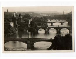 Praha,panoráma mostů,prošlá,E/178