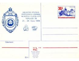 1978 Teplice Výstava známek mf, CDV C1978/31-2 * DV chybně v