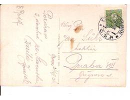VLAK.POŠTA KOŠICE-BOHUMÍN-966 / ORAVA  /r1934*ky1914