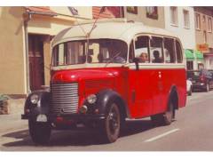 Autobus Praga RND z roku 1949 ze sbírek Technického muzea Br