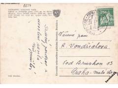 VLAK.POŠTA ŠTRBSKÉ PLESO-POPRAD 1005/rok1962*c6654