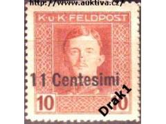 Rakouská polní pošta v Itálii 1918 Císař Karel I. poslední,