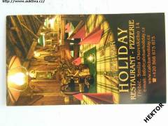 Vizitka HOLIDAY RESTAURANT - Třebíč - Nová nepoužitá *230