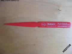 Otvírač dopisů červený –reklamní 125let firmy Auhagen *149