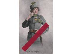 Dívka v rakouské uniformě - Feldpost