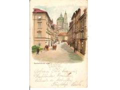 PRAHA / LITOGRAFIE /DLOUHÁ ADRESA /r.1901?*a198