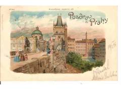 PRAHA /litografie/ DLOUHÁ ADRESA /r.1899?*a177