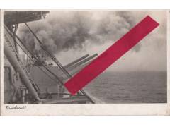 Německá loď křižník - pohled - II.světová válka - originál