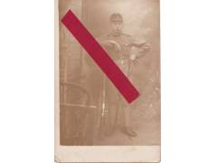 Rakouský voják s puškou - originál foto 9cm x 14cm