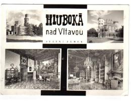 Hluboká nad Vltavou zámek  okr. ČB  °9597