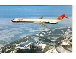 LETADLO = SWISSAIR =DOUGLAS MD-81    /rok19??*fb1958