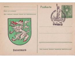 Rakousko 1946 Steiermark, erb, dopisnice,  Michel č.P321 PR 