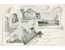 HUDLICE=POMNIK JUNGMAN/ BEROUN / KOLÁŽ =rok1900*kc2487