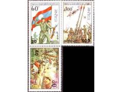 Laos 1978 Válečné scény, vlajka Laosu, Michel č.458-60 **