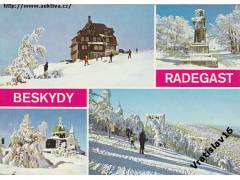 BESKYDY=RADHOŠT=HOTEL A SOCHA RADEGAST =rok1966-89*UF4941