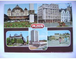 Plzeň nádraží hotel Ural a Continental restaurace Bohemia