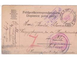 POŠTOVNA VICEMĚŘICE=NEZAMYSLICE=FELDPOST=rok1915*c11501