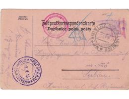 POŠTOVNA VICEMĚŘICE=NEZAMYSLICE=FELDPOST=rok1915*c11505